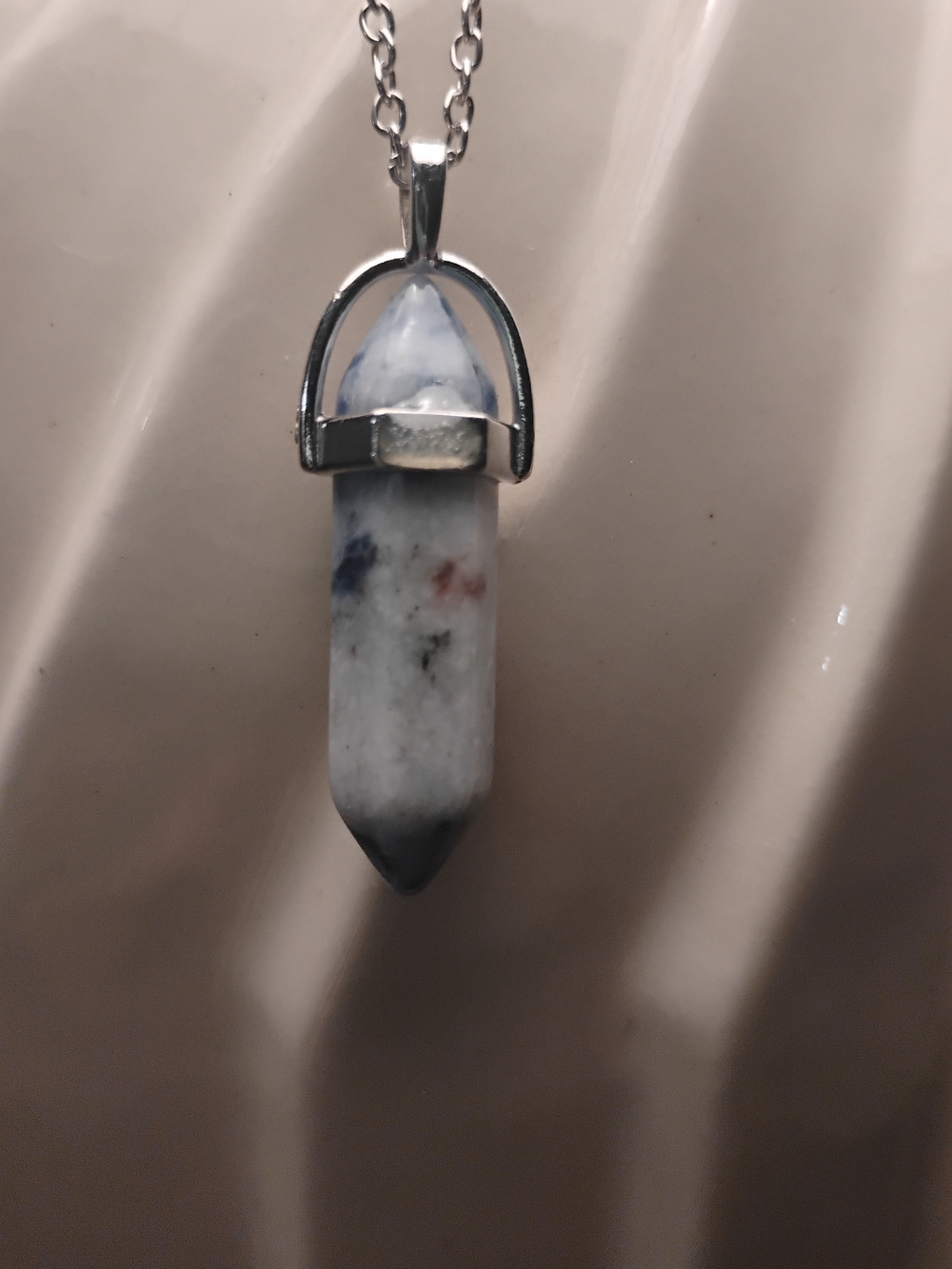 Kiwi Jasper Crystal Pendant